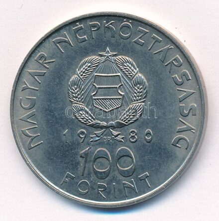 1980. 100Ft Ni 'Szovjet-magyar közös űrrepülés' T:1 Adamo EM61