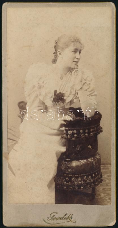 Dr. Kovács Pálné Breslmayer Olga Férje ügyvéd, országgyűlési képviselő kabinetfotó 15x8 cm