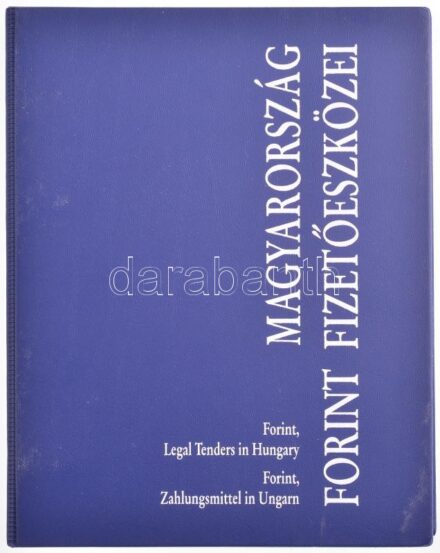 Magyarország forint fizetőeszközei. MNB kiadás, információk a forintrendszerről 2005-ig bezárólag, bankjegyekről és emlékpénzekről, mappában.