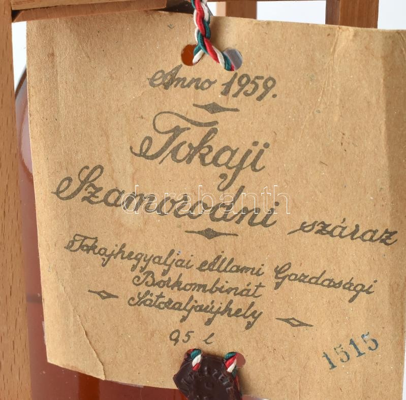 1959 Tokaji Szamorodni, Sátoraljaújhely, 0,5l - Image 2