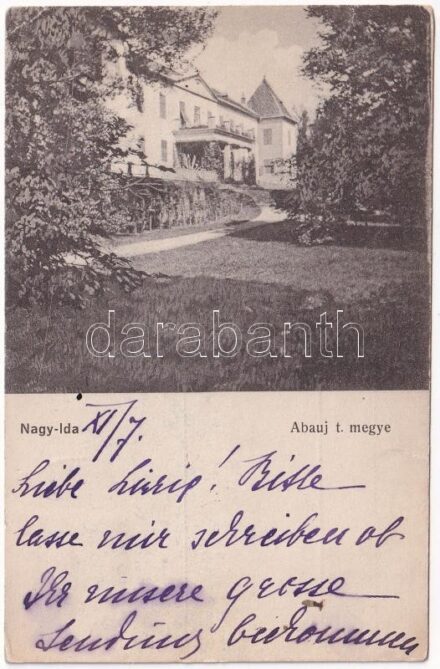 Nagyida, Velka Ida (Abaúj t. megye); Báró Schell kastély / castle (EK)