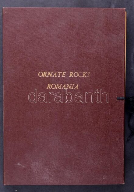 cca 1990 Romániai díszítő kövek. Kőminta katalógus 32 mintával + kísérő füzettel.