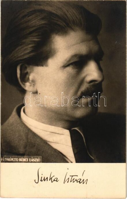 Sinka István (1897-1969) Kossuth-díjas magyar költő, író. Fényképezte Bérci László
