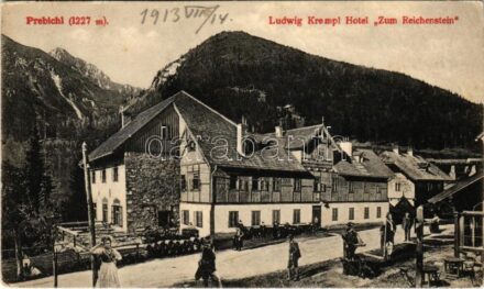 1913 Präbichl (Steiermark), Ludwig Krempl Hotel 'Zum Reichenstein' / mountain pass, hotel (Rb)