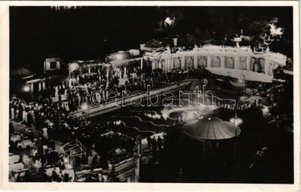 1937 Budapest XI. Gellért hullámfürdő éjjel (EK)