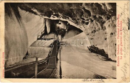 1903 Dobsina, jégbarlang. Fejes E. kiadása / Eishöhle / ice cave (EK)
