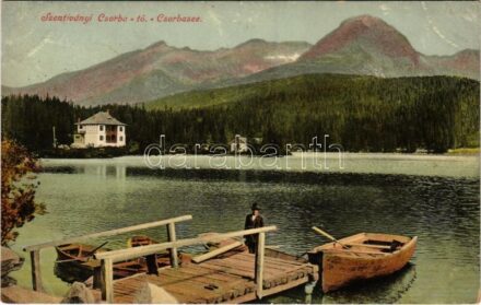 Tátra, Vysoké Tatry; Szentiványi Csorbató. felvette Filla E. 1910 / Strbské pleso / lake (fl)