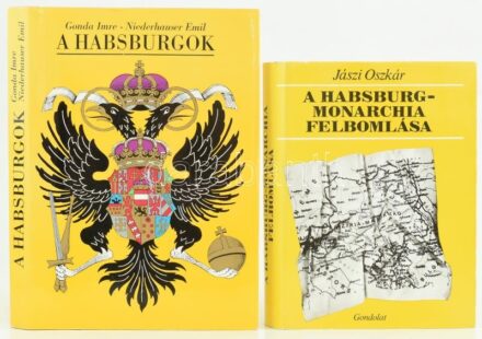 Gonda Imre, Niederhauser Emil: A Habsburgok. Egy európai jelenség. + Jászi Oszkár: A Habsburg-monarchia felbomlása. Bp.,1978-1983, Gondolat, 364 p.; 599 p. Második kiadás. Kiadói egészvászon-kötés, kiadói papír védőborítóban. +