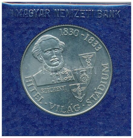 1983. 100Ft alpakka 'Széchenyi István' eredeti tokban, tanúsítvánnyal T:BU Adamo EM75
