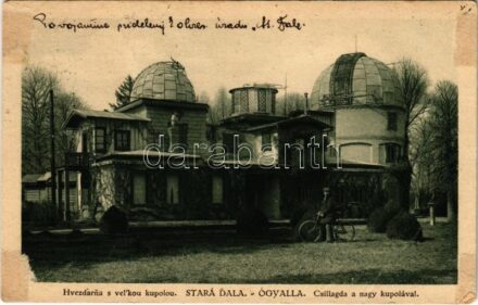 1928 Ógyalla, Stará Dala, Hurbanovo; Hvezdárna s vel'kou kupolou / Csillagda a nagy kupolával / observatory (EB)
