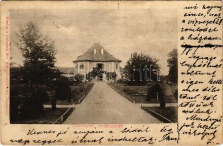 1901 Temesvár, Timisoara; Vadászerdő, M. kir. erdészeti szakiskola. Polatsek kiadása / forestry school, forest ranger school (Dumbravita) (Rb)