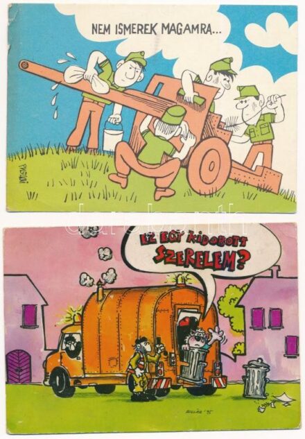 20 db MODERN vicces motívum képeslap / 20 modern motive postcards: humour