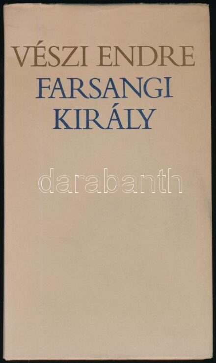 Vészi Endre: Farsangi király. Bp., 1979, Szépirodalmi Könyvkiadó. Kass János egészoldalas rajzaival illusztrálva. Kiadói kartonált papírkötés, kissé sérült kiadói papír védőborítóban, jó állapotban. A szerző által Gábor