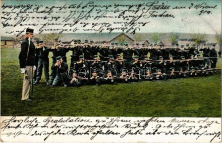 1904 osztrák-magyar katonák lőgyakorlata / K.u.k. military training (EK)