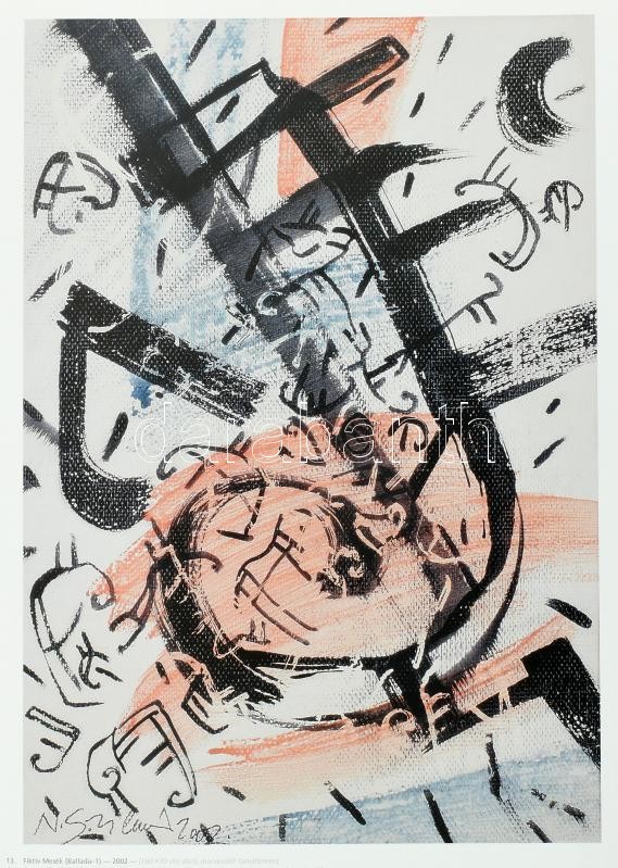 Mezei Ottó: Nánay Szilamér táguló univerzuma. Bp., 2003, Szín-Tézis M. A. K. E. Színes reprodukciókkal gazdagon illusztrálva. Magyar, angol, francia és német nyelven. Kiadói kartonált papírkötés, kiadói papír védőborítóban, - Image 3