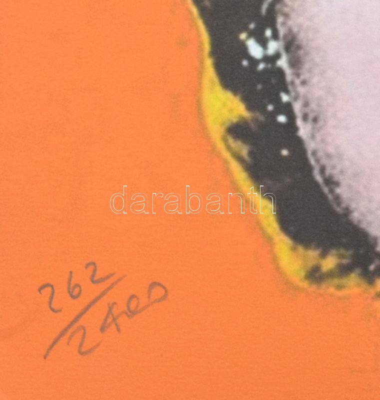 Andy Warhol (1928-1987): Marylin quadrant. Ofszet litográfia, papír, jelzett a nyomaton. Kézzel sorszámozott 262/2400 CMOA Carnegie Museum of Art - New York, szárazpecséttel, pecséttel, hologrammal jelzett 60x60 cm / Offset-ithography - Image 3