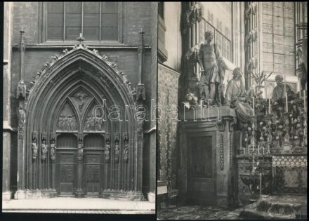 Bruno Reiffenstein (1868-1951): Bécsi városképek 5 db feliratozott, pecséttel és szárazpecséttel jelzett fotók. Később könyvben megjelentek / famous Austrian photographer published Vienna photos with seal 17x11 cm