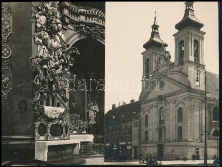 Bruno Reiffenstein (1868-1951): Bécsi városképek 5 db feliratozott, pecséttel és szárazpecséttel jelzett fotók. Később könyvben megjelentek / famous Austrian photographer published Vienna photos with seal 17x11 cm
