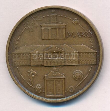 Lapis András (1942-) DN 'Makó / Szeged Tourist' kétoldalas bronz emlékérem (42,5mm) T:1- patina, ph