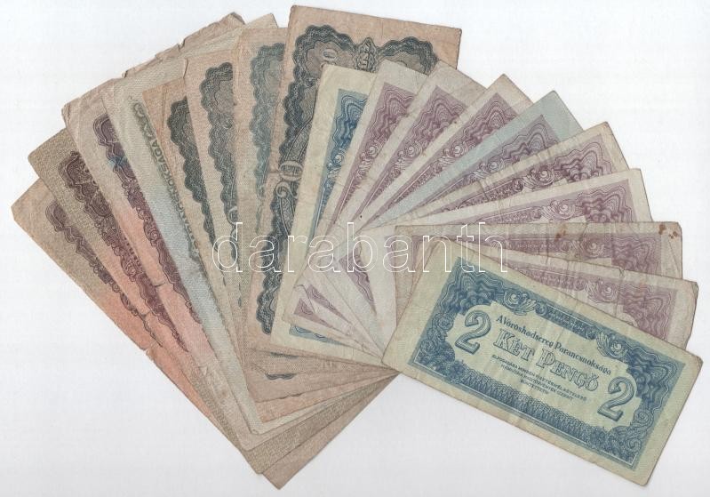 1944. 2P-100P 'Vöröshadsereg Parancsnoksága' (18db, 5xklf) T:III,III-