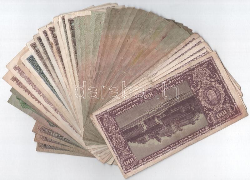 46db-os Pengő bankjegytétel T:III,III- - Image 2