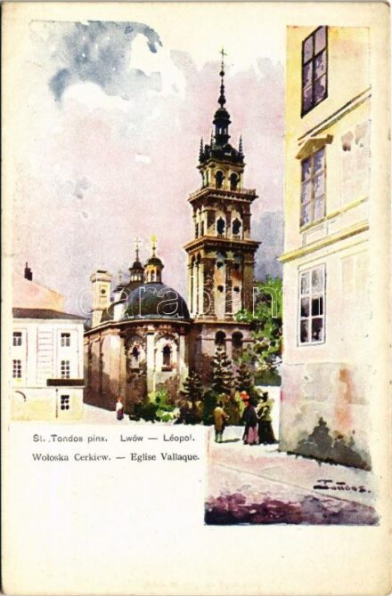 Lviv, Lwów, Lemberg; Woloska Cerkiew / Eglise Vallaque / Orthodox church s: St. Tondos (EK)
