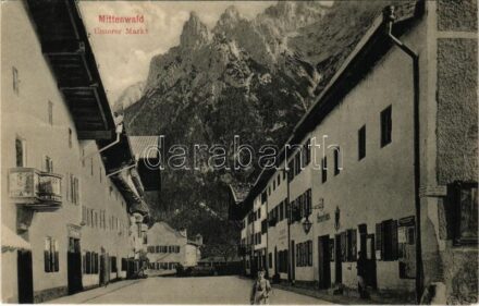 Mittenwald, Unterer Markt / street view, shop (fa)