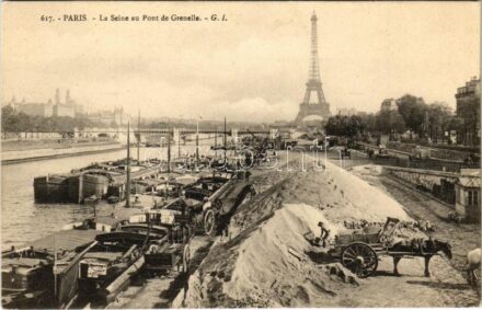 Paris, La Seine au Pont de Grenelle / riverside, bridge, quay