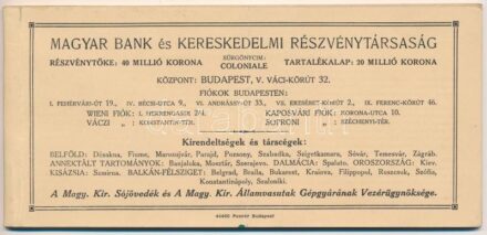 ~1910. 'Magyar Bank és Kereskedelmi Részvénytársaság' kitöltetlen csekkfüzete 26db csekkel, sorszámkövetők '147576-147600' T:II