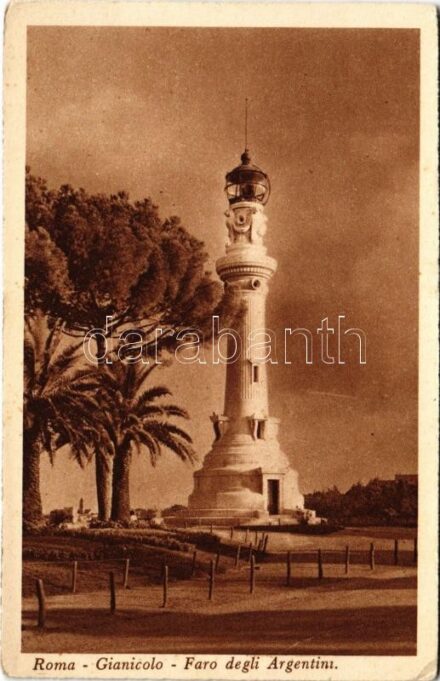 Roma, Rome; Gianicolo, Faro degli Argentini / Lighthouse of the Italians of Argentina (fl)