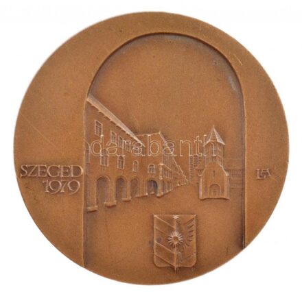 Lapis András (1942-) 1979. 'IX. Magyar Endokrin Kongresszus / Szeged' kétoldalas Br emlékérem (69mm) T:1-,2 ph, karc