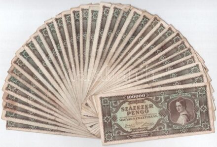 1945. 100.000P (34db) T:III,III- Adamo P24