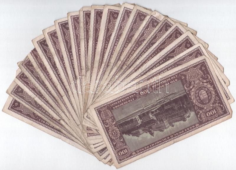 1945. 100P (20x) T:III,III- Adamo P18 - Image 2