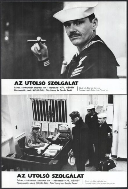 cca ,,Az utolsó szolgálat' című amerikai film jelenetei és szereplői, 13 db vintage produkciós filmfotó, ezüst zselatinos fotópapíron, a használatból eredő (esetleges) kisebb hibákkal, 18x24 cm