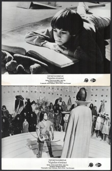 cca 1984 ,,Végtelen történet' című NSZK - olasz, fantasztikus mesefilm jelenetei és szereplői, 11 db vintage produkciós filmfotó, ezüst zselatinos fotópapíron, a használatból eredő (esetleges) kisebb hibákkal, 18x24 cm