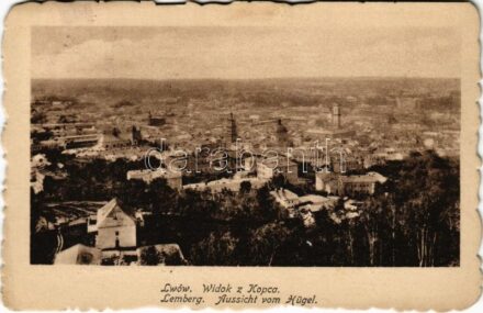 1917 Lviv, Lwów, Lemberg; Widok z Kopca, Aussicht vom Hügel