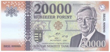 2018. 20.000Ft 'Soros pénz' fantázia bankjegy T:I
