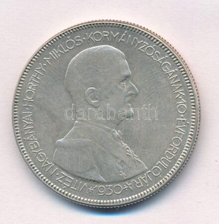 1930. 5P Ag 'Horthy jobbra' hajas T:1, 1- Adamo P8