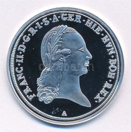 DN 'Magyar tallérok utánveretben - I. Ferenc tallérja 1796' Ag emlékérem (20g/0.999/38,6mm) T:PP kis fo.