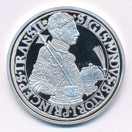 DN 'Magyar tallérok utánveretben - Báthory Zsigmond tallérja 1589' Ag emlékérem (20g/0.999/38,6mm) T:PP patina