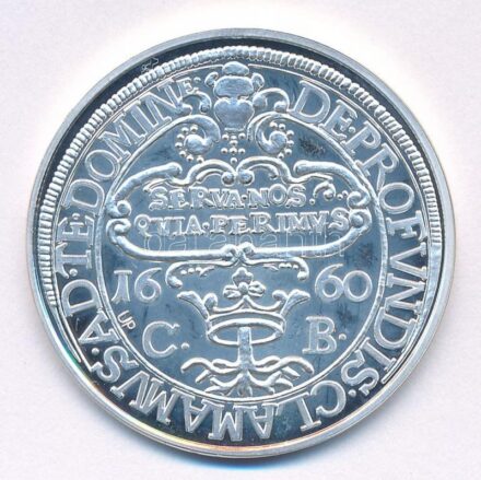 DN 'Magyar tallérok utánveretben - Barcsay Ákos tallérja 1660' Ag emlékérem (20g/0.999/38,6mm) T:PP fo.