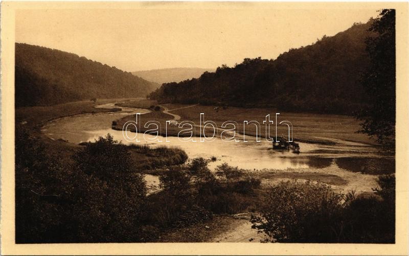 Semois, Confluent des Alleines et de la Semois, Passage a gué / riverside