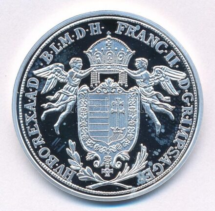 DN 'Magyar tallérok utánveretben - I. Ferenc tallérja 1792' Ag emlékérem (20g/0.999/38,6mm) T:PP fo., ujjlenyomat