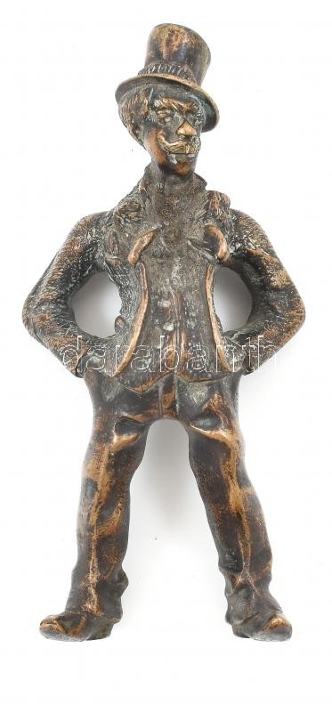Vagány figura. Bronz. Jelzés nélkül. 13 cm