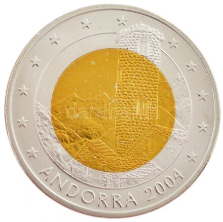 Andorra 2004. 2E próbaveret T:1- Andorra 2004. 2 Euro trial strike C:AU