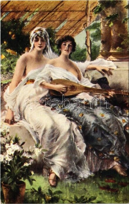 Brautlied / Erotic nude lady art postcard. J. P. P. 1060. s: C. Kiesel