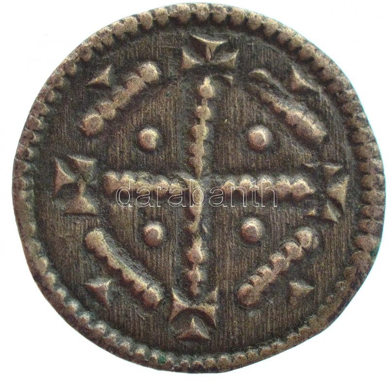 1141-1162. Denár Ag 'II. Géza' (0,21g) T:1- patina Hungary 1141-1162. Denar Ag 'Geza II' (0,21g) C:AU patina Huszár: 152., Unger I.: 72.