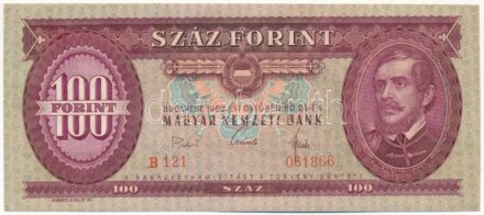 1968. 100Ft 'B 121 061866' T:I- kis sarokhajlás Adamo F32