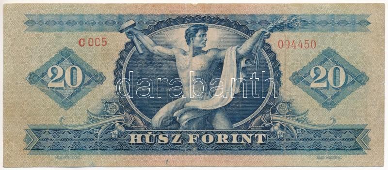 1957. 20Ft 'C 005 094450' T:III- Adamo F11 - Image 2