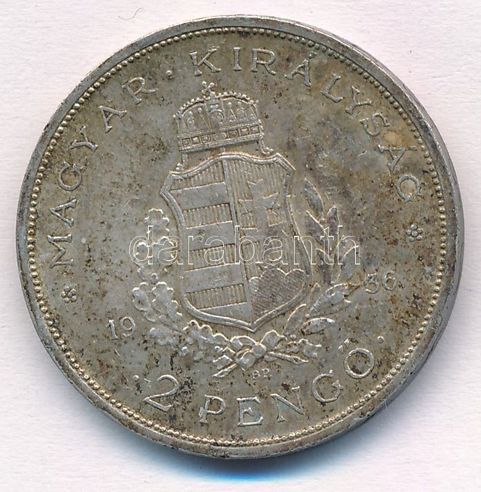 1936. 2P Ag 'Liszt' T:2 patina, kis ph. Adamo P7.3 - Image 2